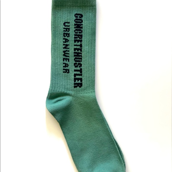 Forest Green Crew Socks - Picture 2 of 2